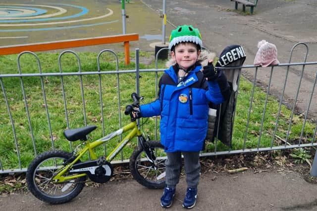 Fraser Queally will cycle laps of Brooklands Park to raise money for St Barnabas House