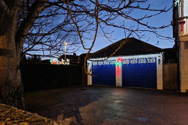 Gaisford House, at 295 South Farm Road, has lots of lovely lights on display