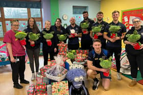 Worthing Rugby Club has donated gifts to children and staff at Worthing Hospital's Bluefin ward