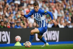 Solly March of Brighton & Hove Albion is available to play against AEK Athens having recovered from injury