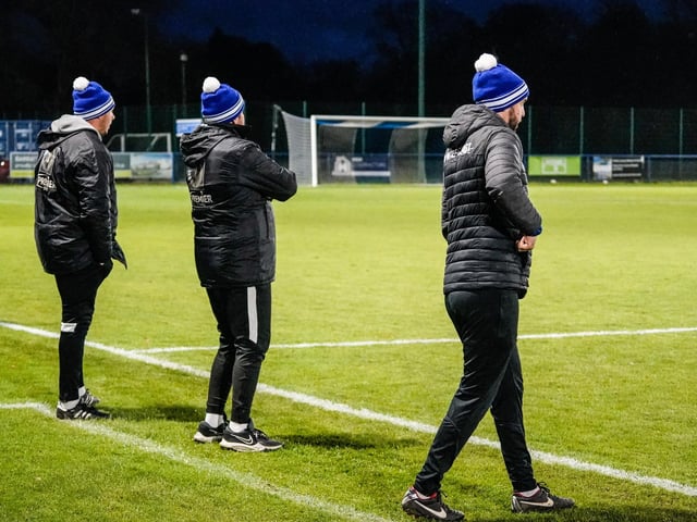 Action from Haywards Heath Town FC;s 1-1 draw with VCD in the Isthmian south east division