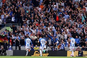 Brighton secured European football for next season on an historic day at the Amex. (Photo by Richard Heathcote/Getty Images)