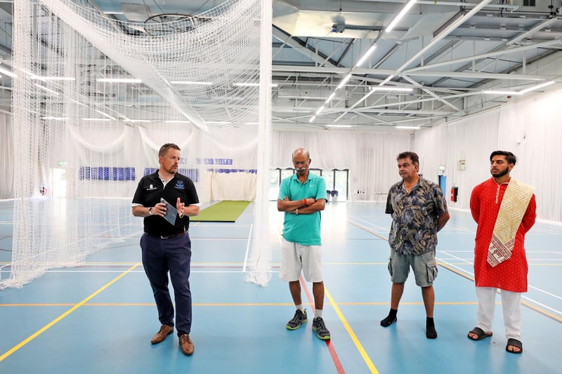 Matt Parsons, Territory Manager for the Sussex Cricket Foundation, at the opening at the Apple Tree Centre.  Picture: Sussex Cricket