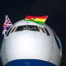 British Airways’ first flight from London Gatwick to Accra touched down at Kotoka International Airport yesterday [October 29] at 18.26 local time. Picture contributed