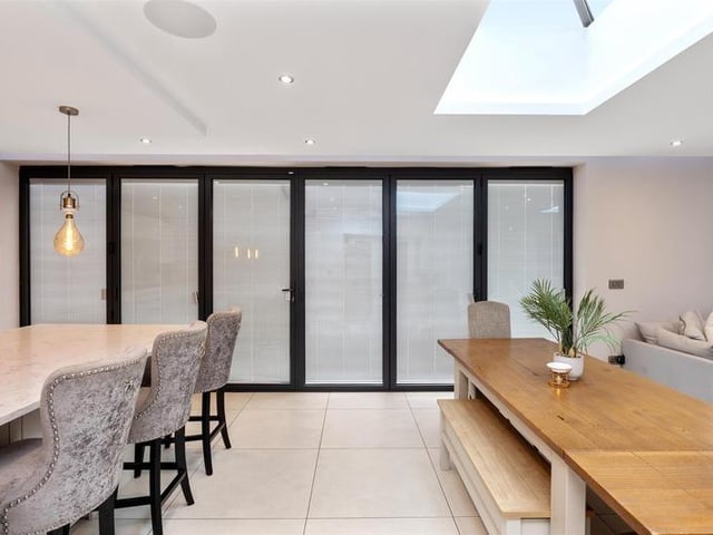 This detached property, which has been comprehensively-extended, has come on the market with Robert Luff & Co priced at £1.2million