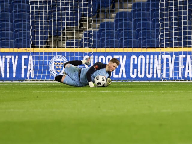 Action and celebrations as Worthing take on Bognor Regis Town in the Sussex Senior Cup final at the Amex Stadium - and win 8-7 on penalties
