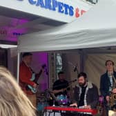 Live music launched Goring Road Carpets & Flooring in its new location - just across the road from its long-standing Worthing store. Picture: C L Greene