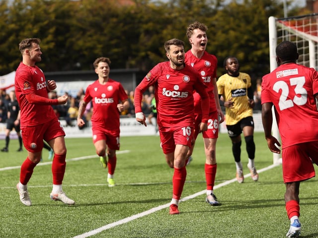Worthing beat Maidstone in the National South play-off semi-final at a packed Woodside Road