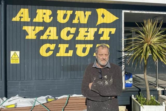 Alan Akehurst helps to runs a 50-year-old caravan repair company in Rope Walk – and he said the business has lost £60,000 due to the flooding. Photo: Sussex World