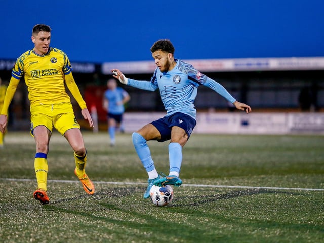 Action from Eastbourne Borough's 3-1 defeat at home to Havant and Waterlooville in National League South