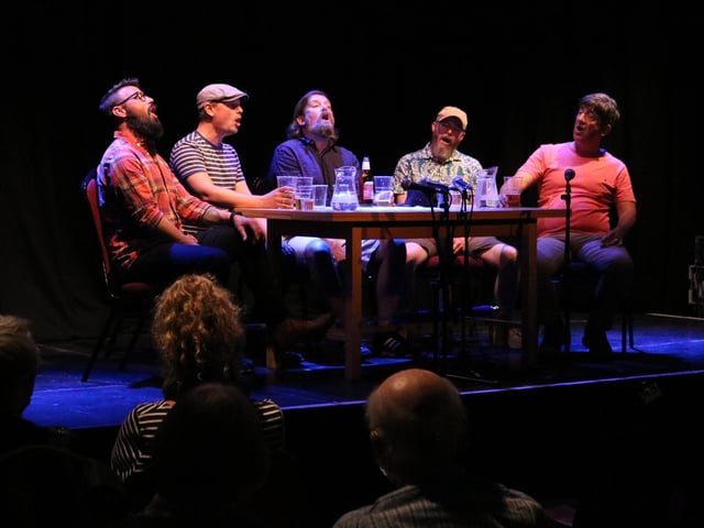 The Duck Pond Sailors singing at the Ropetackle Arts Centre in Shoreham
