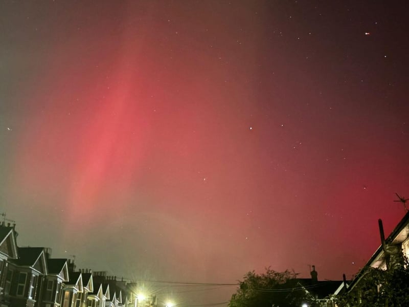 The Northern Lights captured in Hastings. Picture: Angie Warren