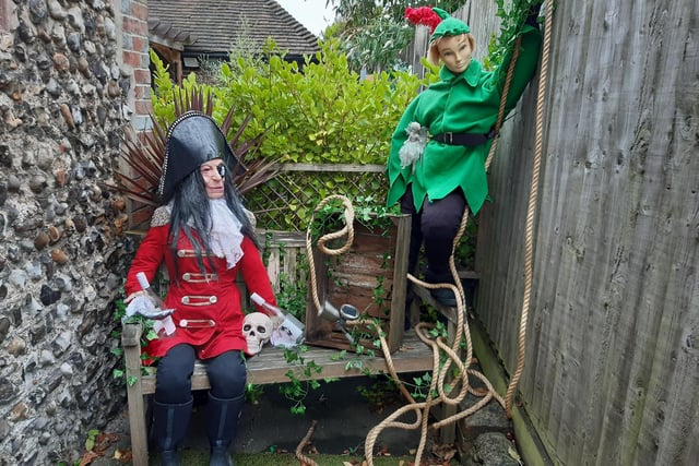 The owners of Church Farm Cottage, where Rustington Museum was once based, joined forces with Unique and The Little Barber Shop to create Captain Hook and Peter Pan