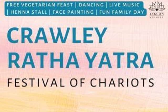 Crawley’s annual ‘Ratha Yatra festival’ returns and local residents are invited to join the celebrations
