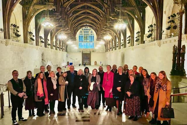 Local head teachers, leaders and staff from Worthing and Arun schools gathered in Parliament for a celebration with MP Sir Peter Bottomley. Photo contributed
