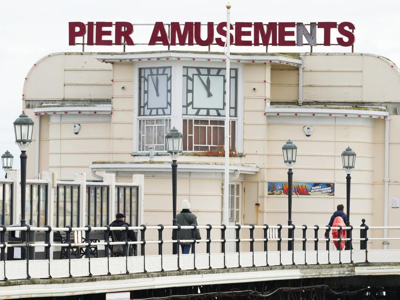 Photos taken today (Wednesday, December 4) show members of the public sitting down or taking a stroll on the pier – which had been closed since October 10 due to storm damage.