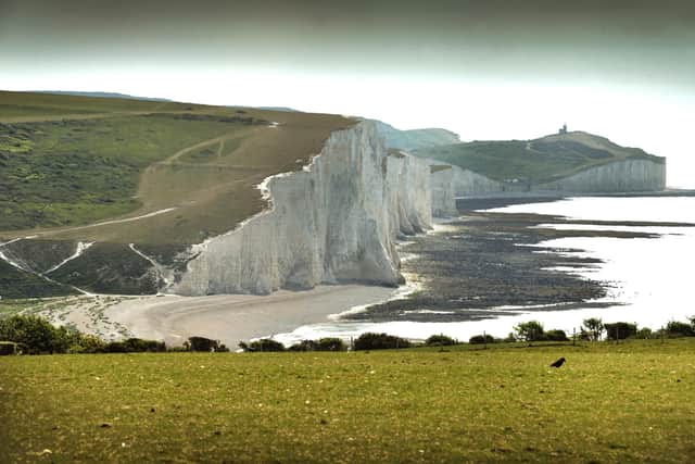 Seven Sisters cliff taken from South Hill Barn, Seaford. Picture from Sussex World