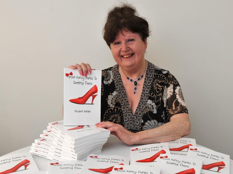 Elizabeth Wright with her book 'From Fancy Pants to Getting There' in May 2013.