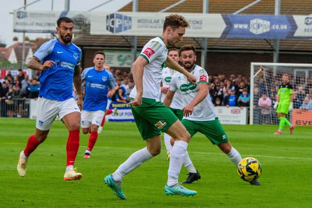 Pompey do battlw with Bognor | Picture: Tommy McMillan