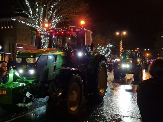 The Arundel Illuminated Tractor Run 2025 in Rustington, which it was visiting for the first time