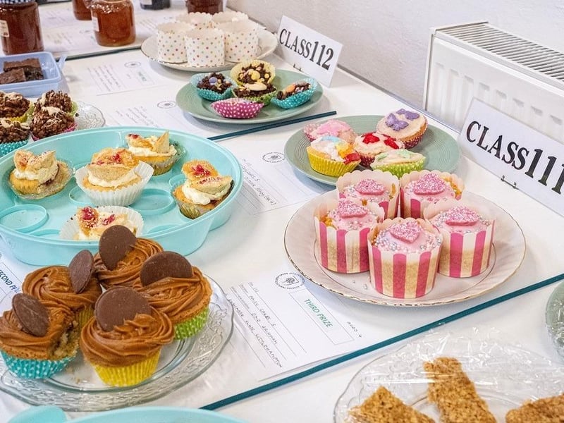 Fairy cakes, one of the children's classes at East Preston and Kingston Horticultural Society’s annual flower show