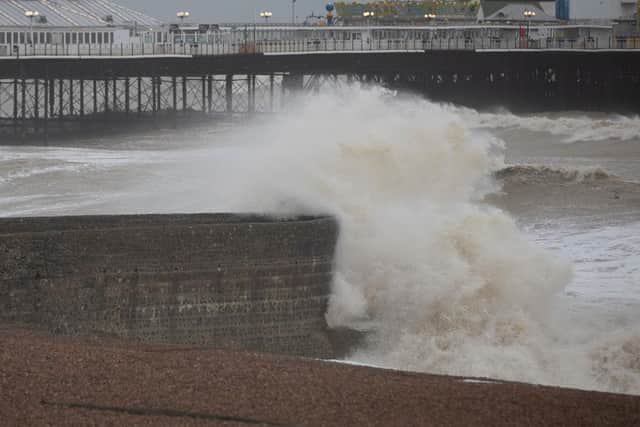 Sussex is bracing for strong winds and more heavy rain as Storm Austen arrives tonight, with two yellow weather warnings covering the county into Friday. (Photo by Charlotte Coney/Getty Images)