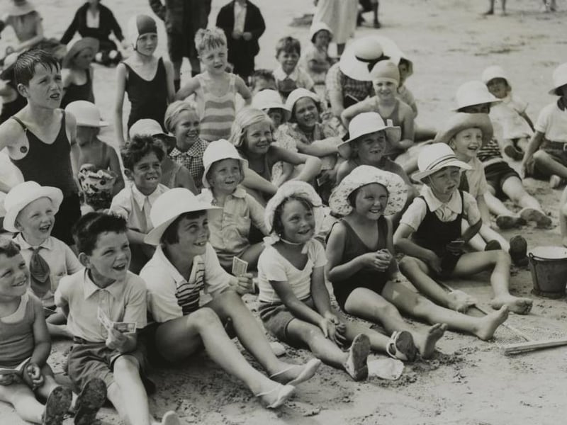 Punch And Judy must have enjoyed the longest run of all entertainments. Even grown-ups find it interesting and these kiddies at Littlehampton are obviously enjoying every minute of it.
