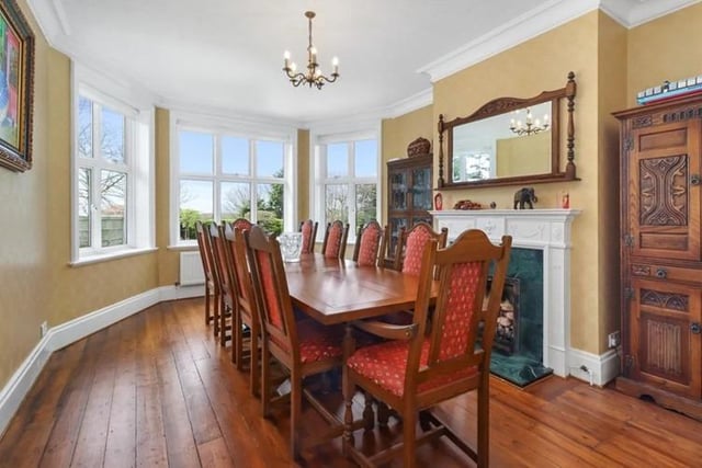 Features four reception rooms.