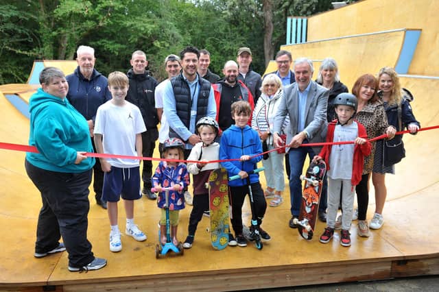 Official opening of the new Southwater Skatepark. SR2307312. Photo by S Robards/Sussex World