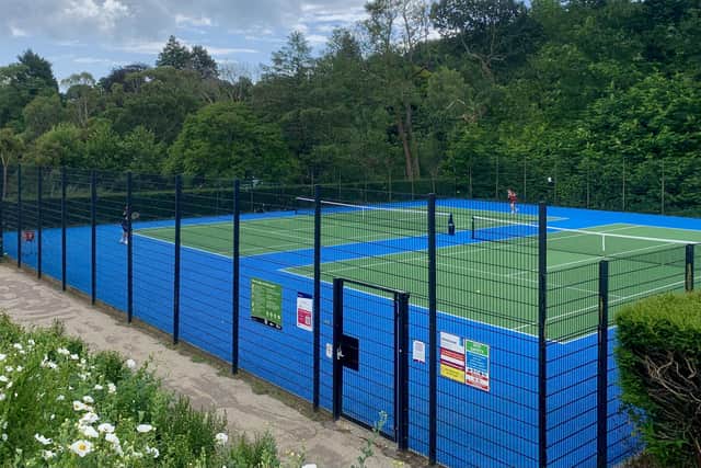 The revamped tennis courts at Alexandra Park, Hastings