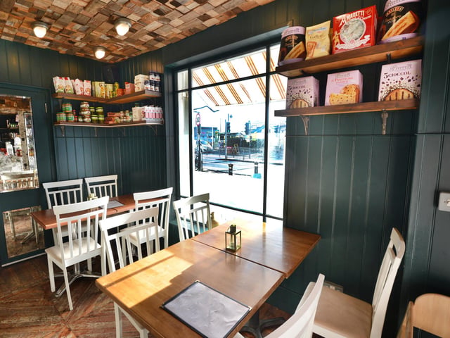 Inside La Delizia in Hastings Old Town