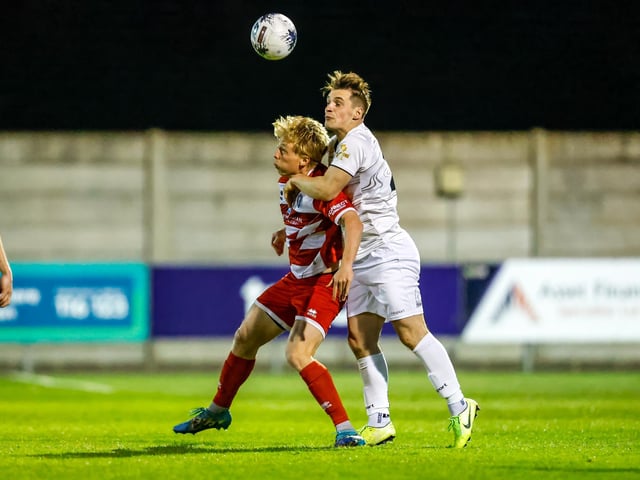 Action from Eastbourne Borough's visit to Weston-super-Mare in National League South