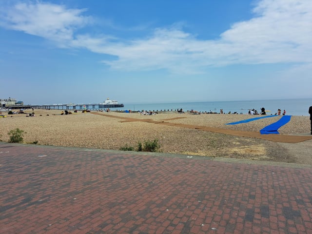 Residents from Eastbourne were out in force as they basked in the hot sun over the weekend (June 10 and 11).