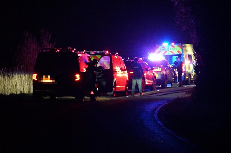 There were reports of a car accident on Wartling Road near Pevensey on Friday night, April 5