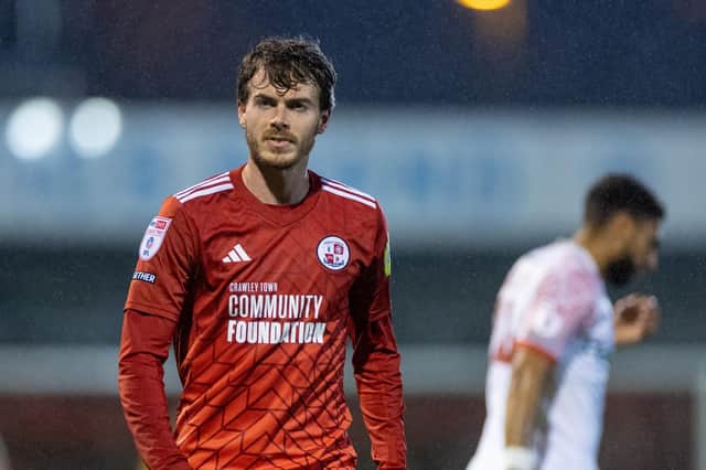 Crawley Town boss Scott Lindsey praised midfielder Jeremy Kelly for his performance against Walsall. Picture: Eva Gilbert