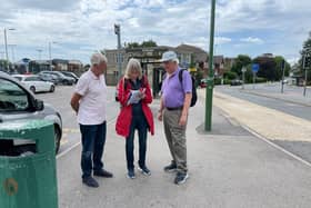 Members of Horsham Labour Party have been gathering signatures from people concerned about the planned closure of Horsham's railway ticket office. Photo contributed