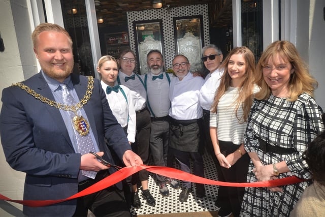 The official opening of La Delizia at The Old Custom House in Hastings Old Town.

Mayor of Hastings councillor James Bacon is pictured with the La Delizia team.