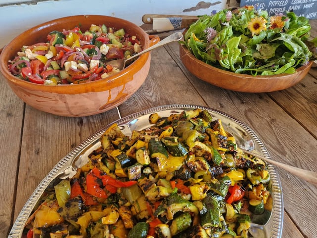 The summer supper club hosted by The Sussex Peasant at Pitfield Barn Flower Farm
