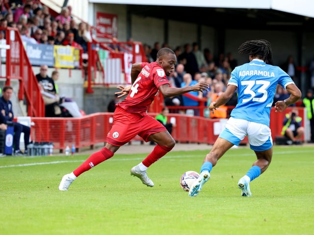 Crawley Town drew 1-1 with Stockport County in their League One encounter at the Broadfield Stadium. Stephen Lawrence/Telephoto Images was there to catch the action