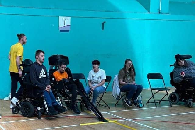 Kingsway Care's Paralympian Client shares his Boccia skills and tips at King Alfred Leisure Centre