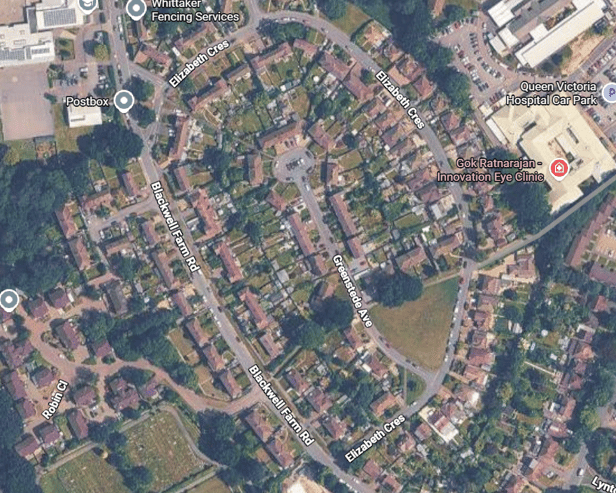 On November 11, road resurfacing works are due to take place on Elizabeth Crescent to Blackwell Farm Road | Google Maps