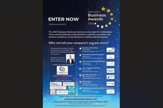Nominations open for Seahaven Business Awards - how to enter
