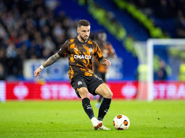 Action and crowd shots from Brighton and Hove Albion's Europa League clash with Marseille at the American Express Stadium.