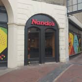 The signs are up at Nando's in Worthing