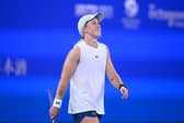 Britain's Sonay Kartal reacts after winning against Ukraine's Elina Svitolina during their women's singles quarter-final match at the Wuhan Open tennis tournament in Wuhan, China's Hubei province on October 16, 2026. (Photo by WANG Zhao / AFP via Getty Images)