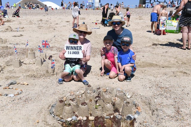Winner of the under fives, judged by Littlehampton Organisation of Community Arts (LOCA) volunteers was Geoffrey, who created a jellyfish using natural materials found on the beach.