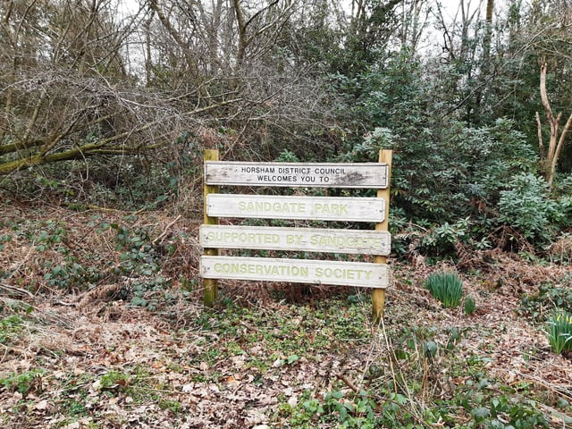 Soon, you will arrive at Sandgate Park, a fenced off country park that is a haven for wildlife