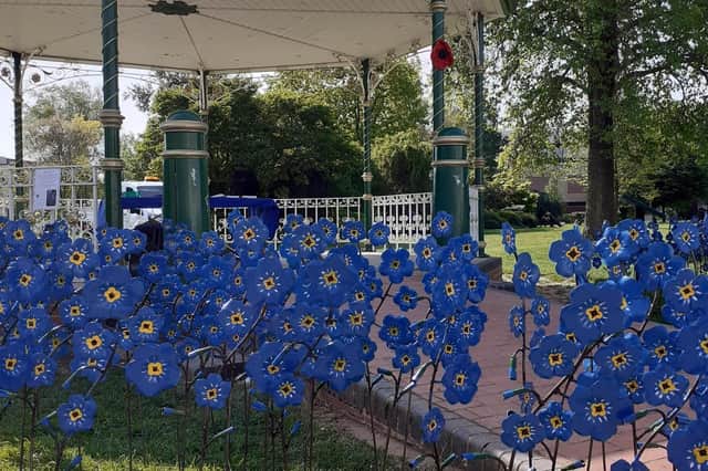 New art installation in the town centre's memorial garden