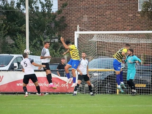 Pagham v Haywards Heath Town in the SCFL premier