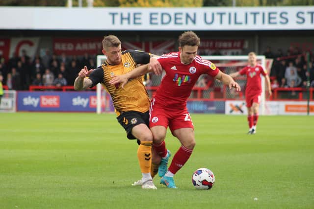 Nick Tsaroulla was among the star performers against Newport County. Photo: Cory Pickford